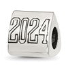 Sterling Silver Reflections Grad 2024 Cap Trilogy Bead