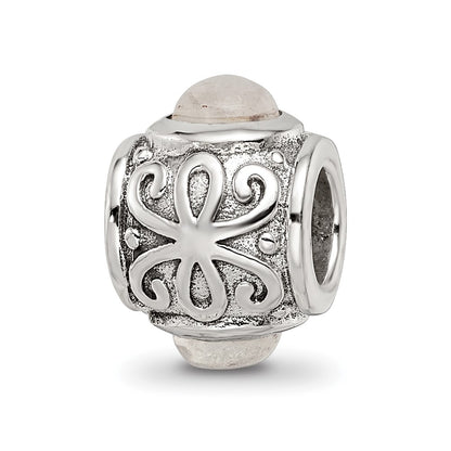 Sterling Silver Reflections Moonstone Bead