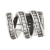 Sterling Silver Reflections Polished CZ Wrap Bead