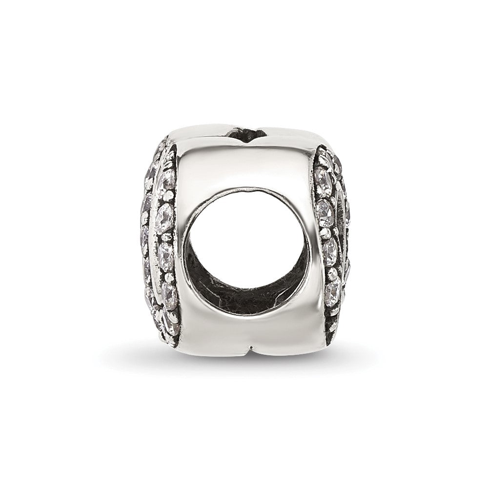 Sterling Silver Reflections CZ Infinity Bead