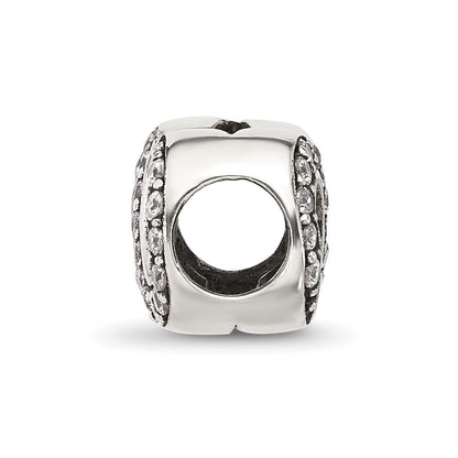 Sterling Silver Reflections CZ Infinity Bead