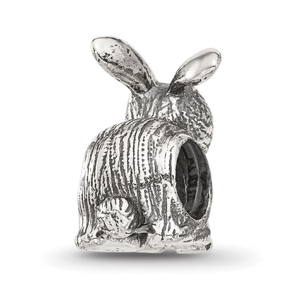 Sterling Silver Reflections Antiqued Bunny Bead