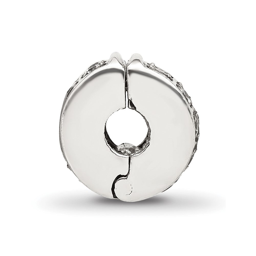 Sterling Silver Reflections CZ Clip Bead
