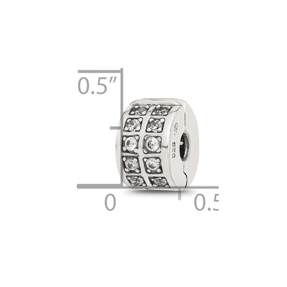 Sterling Silver Reflections Red Italian Murano Glass Bead