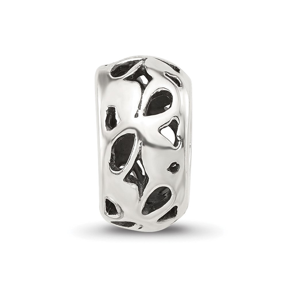 Sterling Silver Reflections Design Spacer  Bead