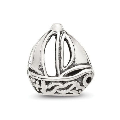 Sterling Silver Reflections Sailboat Bead