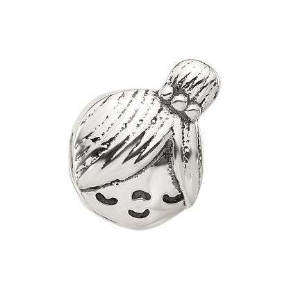 Sterling Silver Reflections Little Girl Head Bead