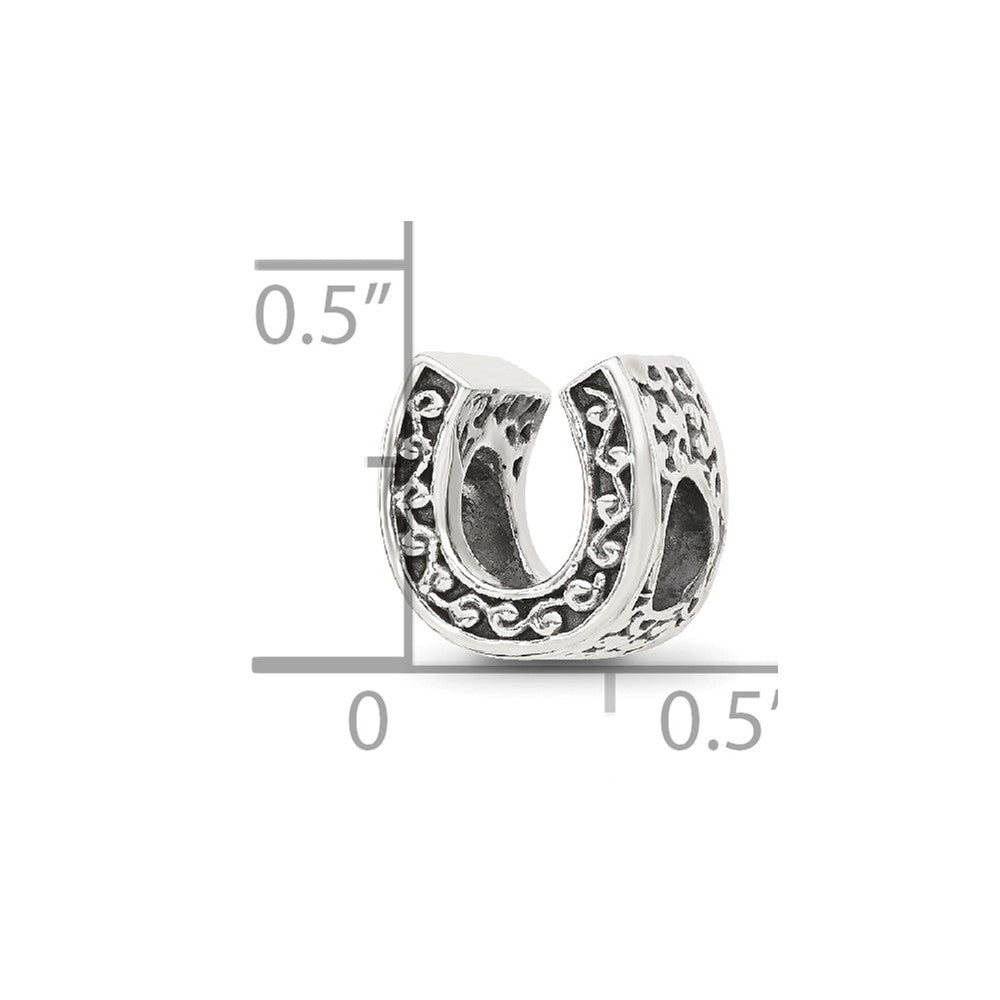 Sterling Silver Reflections Horseshoe Bead