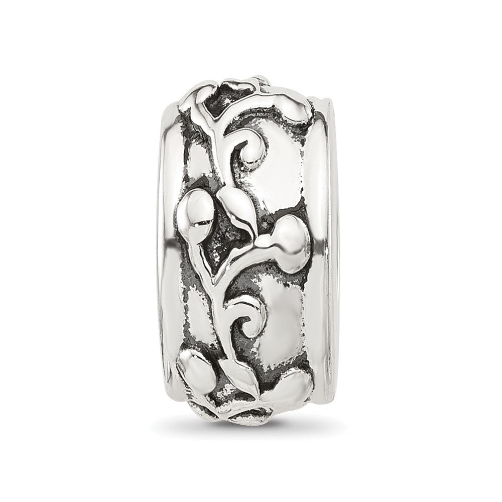 Sterling Silver Reflections Scroll Design Spacer  Bead