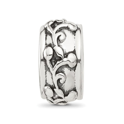 Sterling Silver Reflections Scroll Design Spacer  Bead
