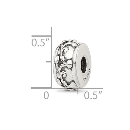 Sterling Silver Reflections Scroll Design Spacer  Bead