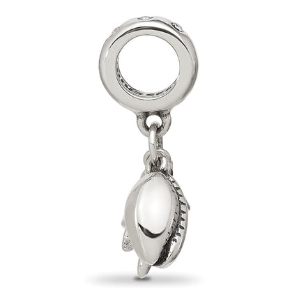 Sterling Silver Reflections Enamel Turtle, Shell & Starfish Dangle Bead