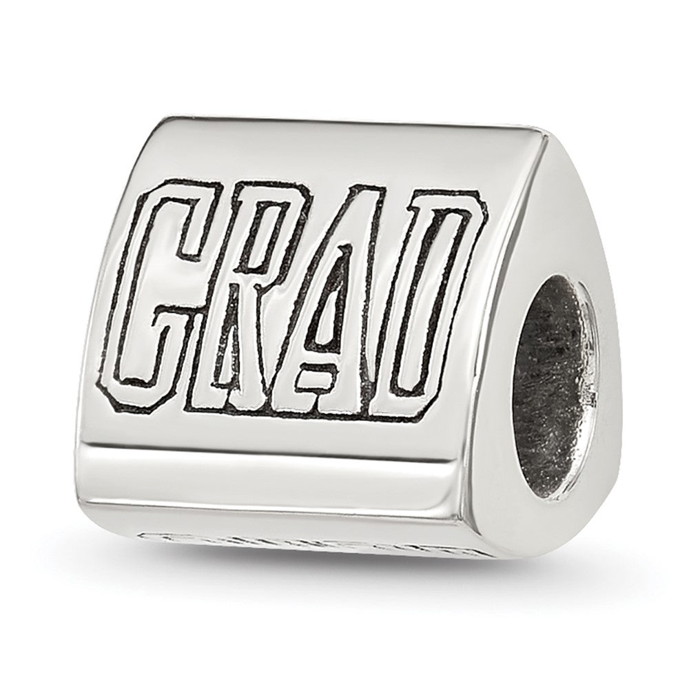 Sterling Silver Polished 2025 Graduation Bead