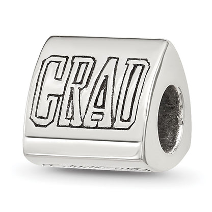 Sterling Silver Polished 2025 Graduation Bead