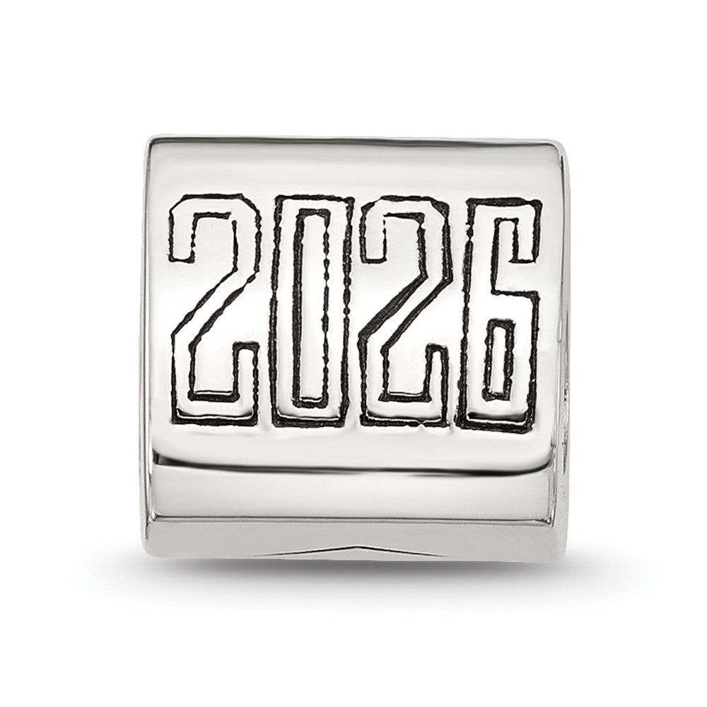 Sterling Silver Polished 2026 Graduation Bead