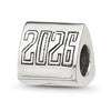 Sterling Silver Polished 2026 Graduation Bead