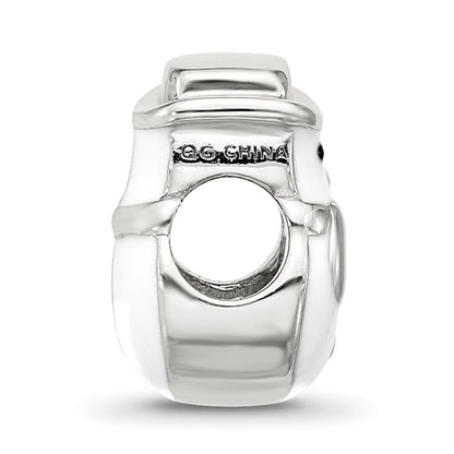 Sterling Silver Reflections Kids Enamel Snowman With Hat Bead