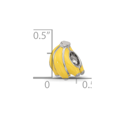 Sterling Silver Reflections Kids Enamel Banana Bunch Bead