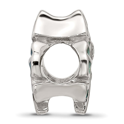 Sterling Silver Reflections CZ Enamel Leaf
