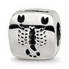 Sterling Silver Reflections Scorpio Zodiac Antiqued Bead