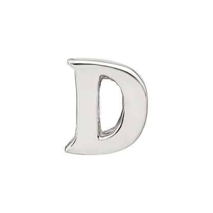 Sterling Silver Reflections Letter D Bead
