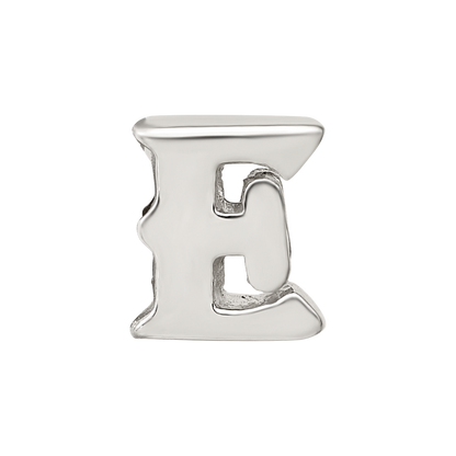 Sterling Silver Reflections Letter E Bead