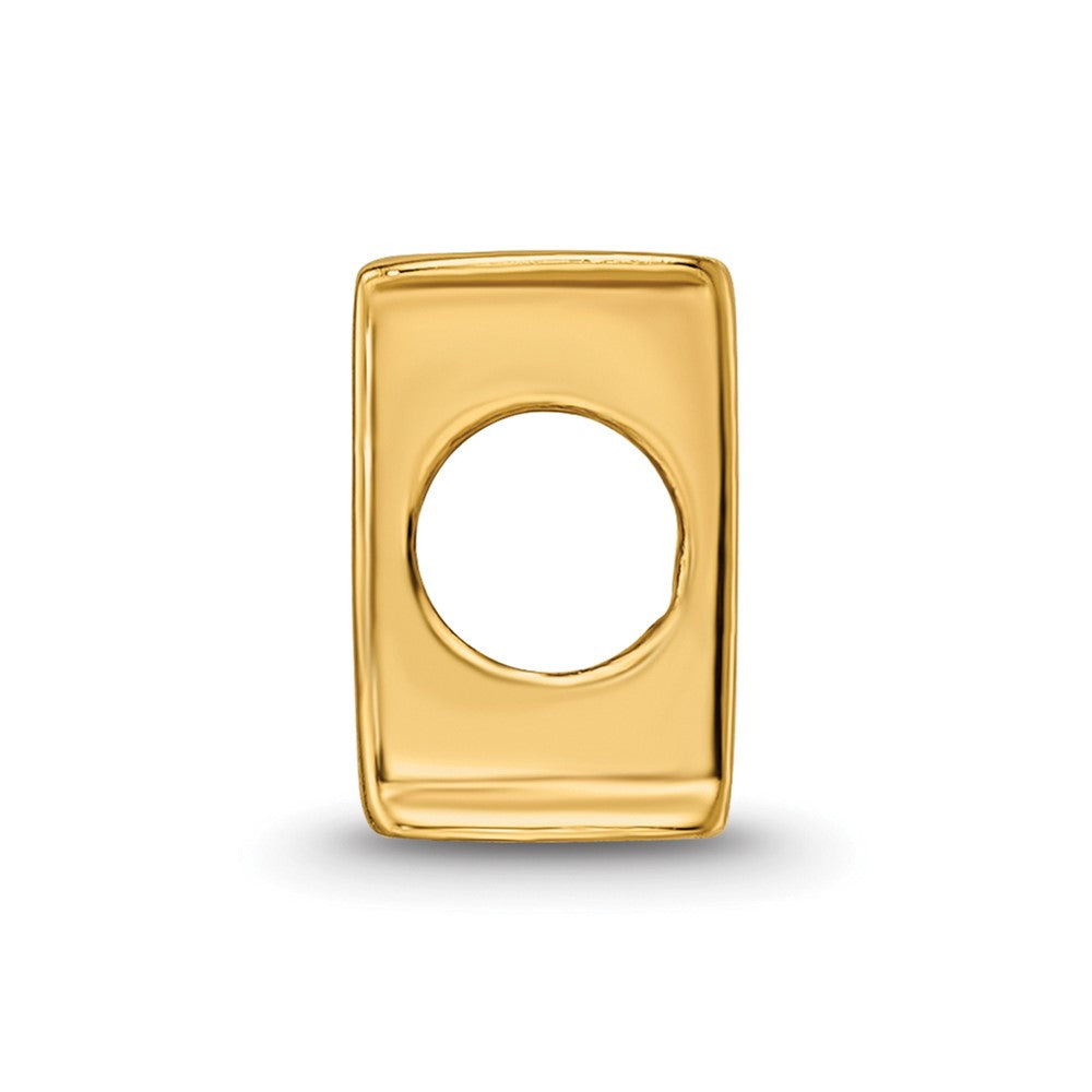 Sterling Silver Gold-plated Reflections Letter I Bead