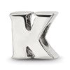 Sterling Silver Reflections Letter K Bead