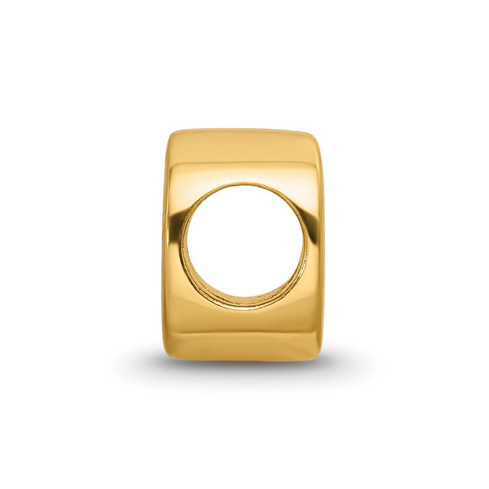 Sterling Silver Gold-plated Reflections Letter O Bead