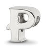 Sterling Silver Reflections Letter P Bead