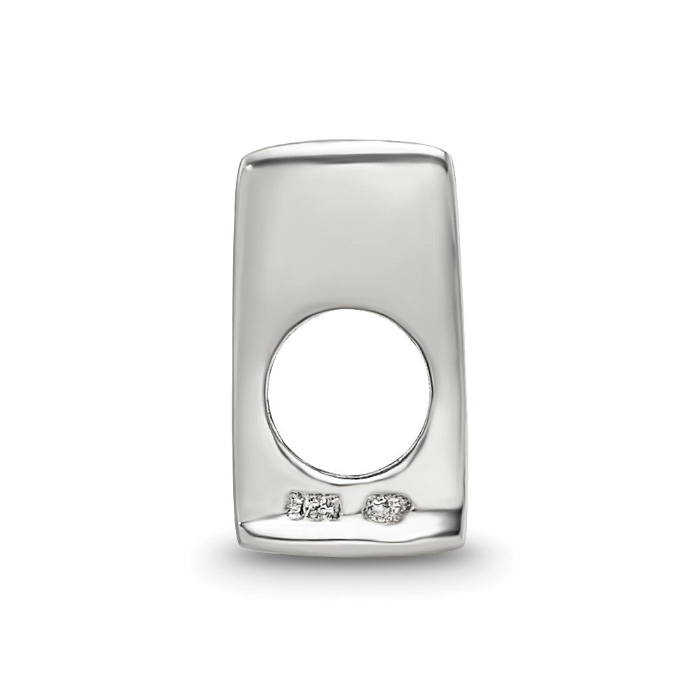 Sterling Silver Reflections Letter W Bead