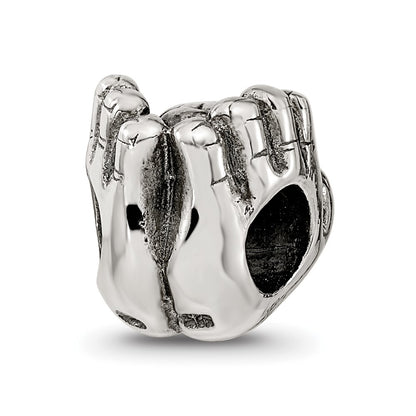 Sterling Silver Reflections World in Hands Bead
