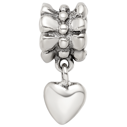 Sterling Silver Reflections Heart Dangle Bead