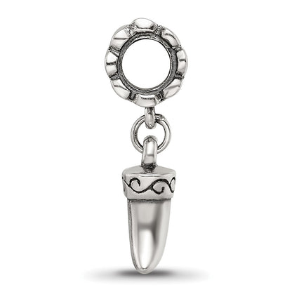 Sterling Silver Reflections Tiger Claw Dangle Bead