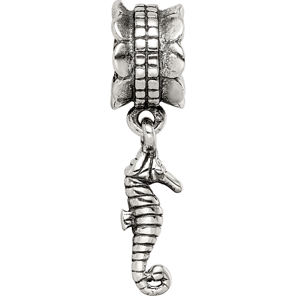 Sterling Silver Reflections Seahorse Dangle Bead