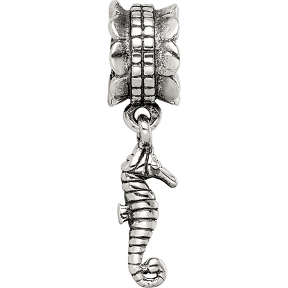 Sterling Silver Reflections Seahorse Dangle Bead