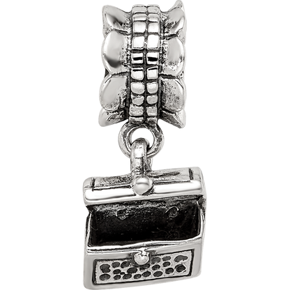 Sterling Silver Reflections Treasure Chest Dangle Bead