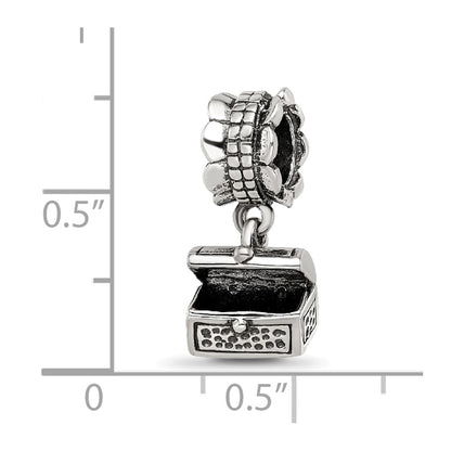 Sterling Silver Reflections Treasure Chest Dangle Bead