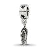 Sterling Silver Reflections Flip Flop Dangle Bead