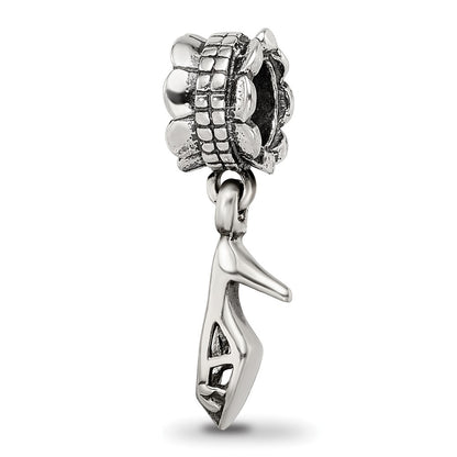 Sterling Silver Reflections High Heel Shoe Dangle Bead