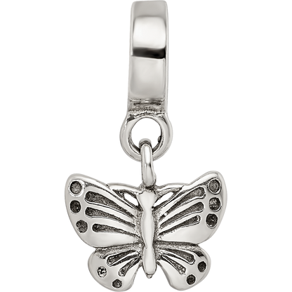 Sterling Silver Reflections Butterfly Dangle Bead