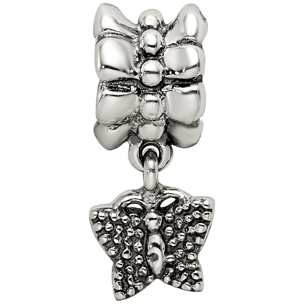 Sterling Silver Reflections Butterfly Dangle Bead