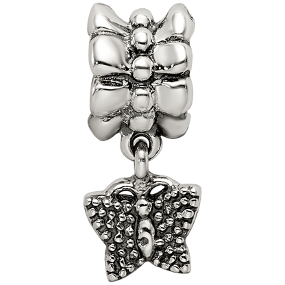 Sterling Silver Reflections Butterfly Dangle Bead