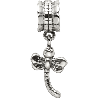 Sterling Silver Reflections Dragonfly Dangle Bead