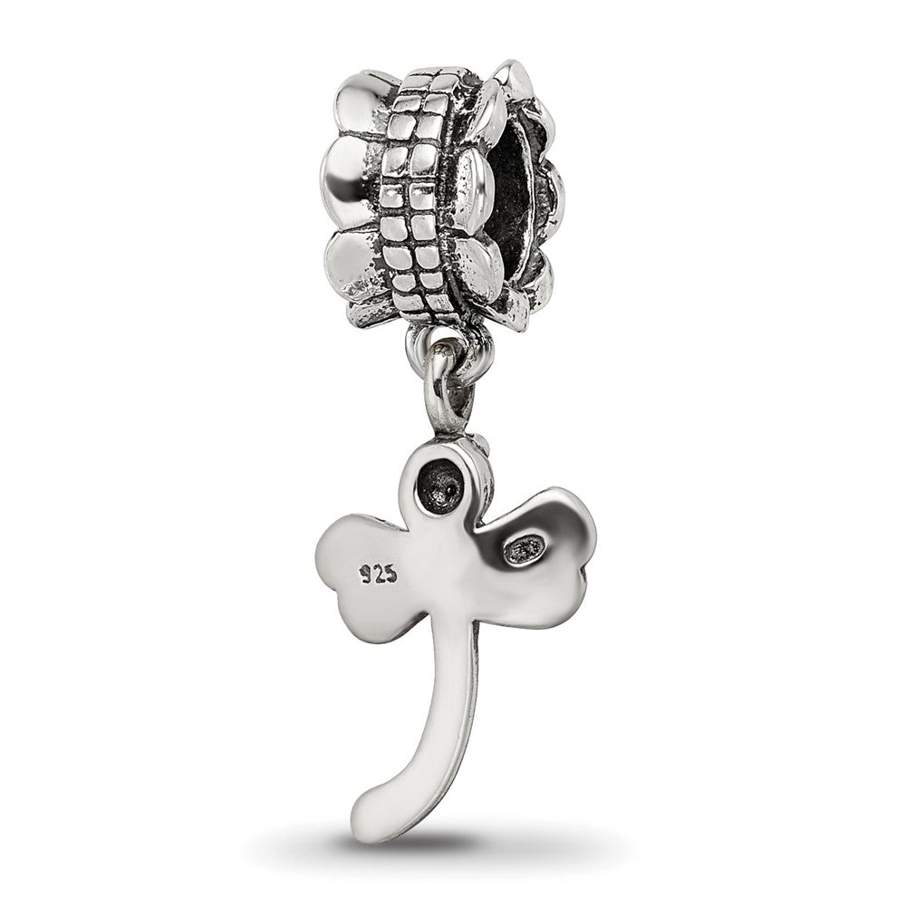 Sterling Silver Reflections Dragonfly Dangle Bead