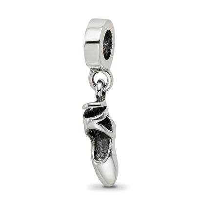 Sterling Silver Reflections Ballet Slipper Dangle Bead