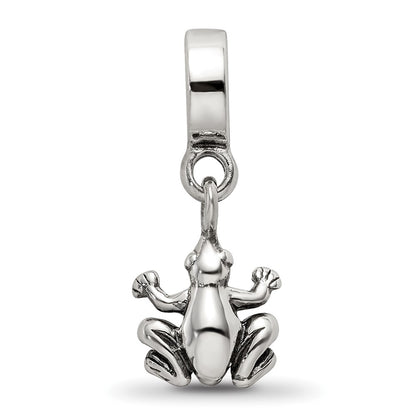 Sterling Silver Reflections Frog Dangle Bead