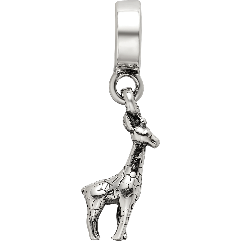 Sterling Silver Reflections Giraffe Dangle Bead