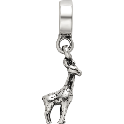 Sterling Silver Reflections Giraffe Dangle Bead