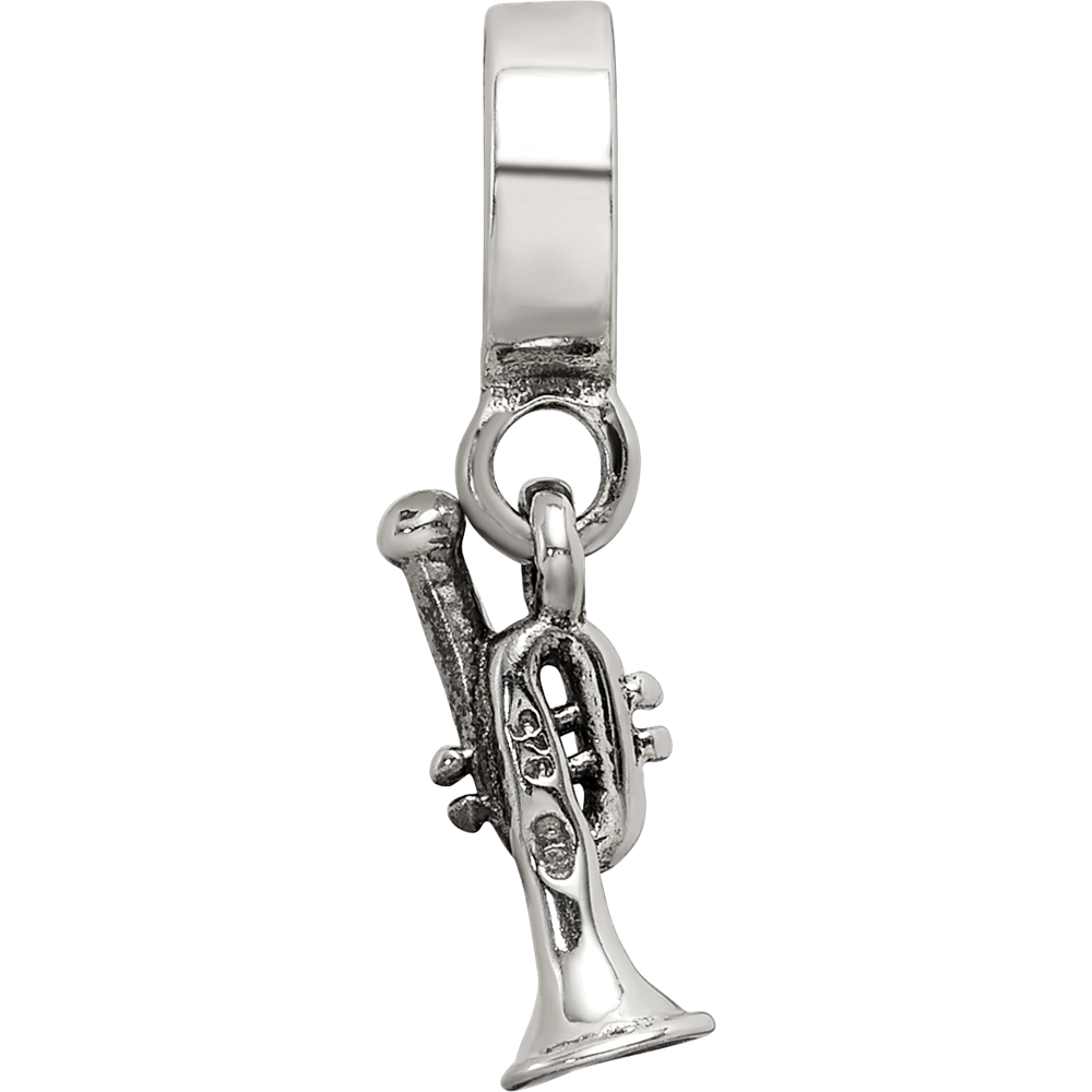Sterling Silver Reflections Trumpet Dangle Bead